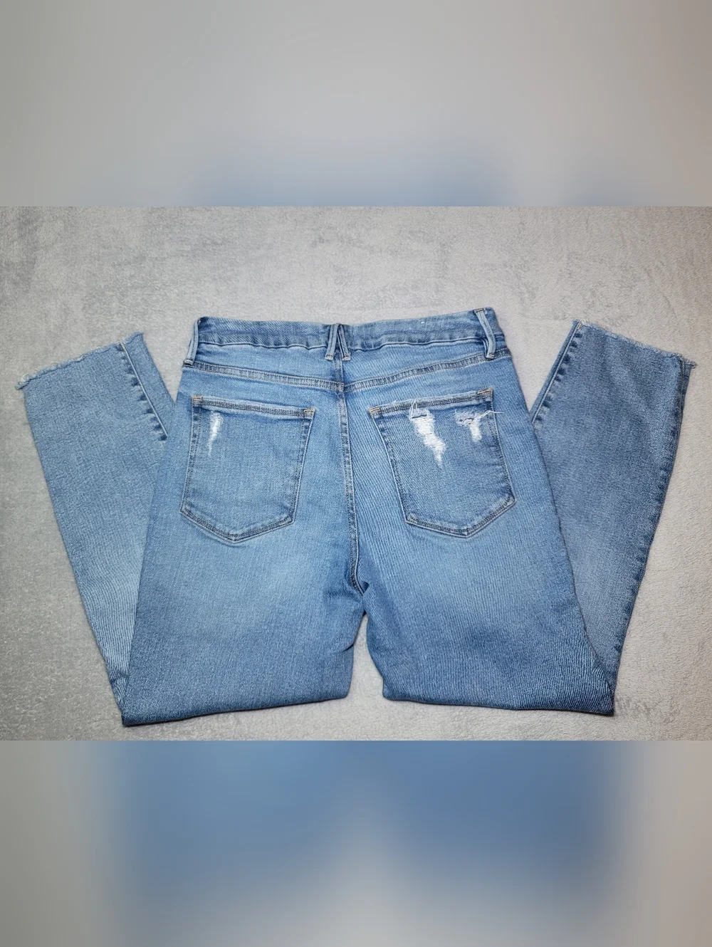 Good American Good Legs High Rise Skinny Cropped Jeans 12/31 Blue